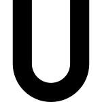 U SVG Icon